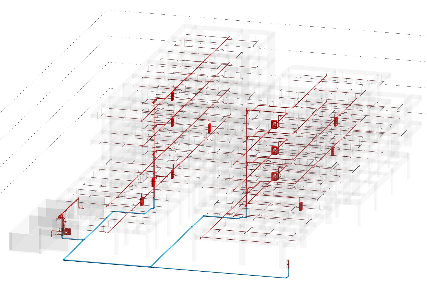 Modelo BIM de un sistema RCI para un edificio de oficinas gubernamentales